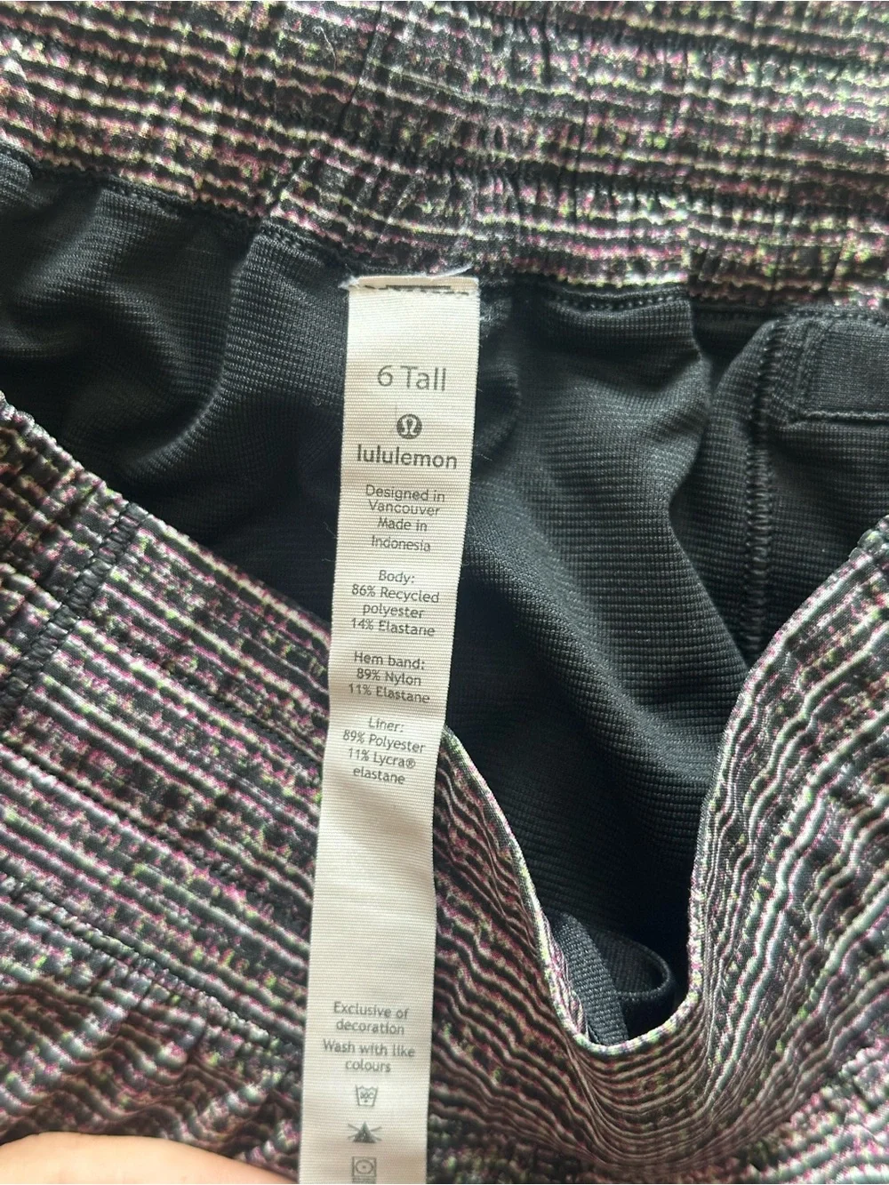lululemon x peloton athletica Black Marled Running Shorts
